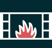 Fireplace Vector Icon