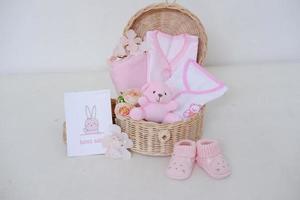 cute baby hampers as a background photo
