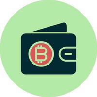 Bitcoin Wallet Vector Icon