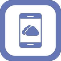 Mobile Weather App Vector Icon