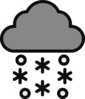 Snowfall Vector Icon