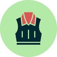 Sleeveless Jacket Vector Icon