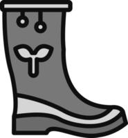 icono de vector de botas de lluvia