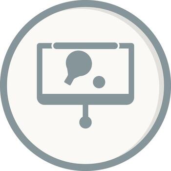 icono de vector de presentación