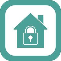 seguro hogar vector icono