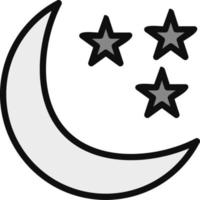 Starry Night Vector Icon