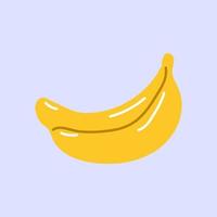 Delicious fresh ripe banana fruit vector illustration design. Printable banana sticker