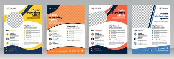 Corporate Business Flyer poster. poster flyer pamphlet brochure cover design layout. perfect for creative professional business vector
