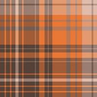 Seamless pattern in stylish brown, beige and orange colors for plaid, fabric, textile, clothes, tablecloth and other things. Vector image.