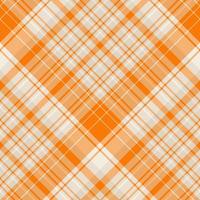 Seamless pattern in autumn light and bright orange colors for plaid, fabric, textile, clothes, tablecloth and other things. Vector image. 2