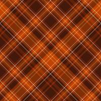 Seamless pattern in autumn orange, brown and white colors for plaid, fabric, textile, clothes, tablecloth and other things. Vector image. 2