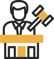 Judge Vector Icon Design