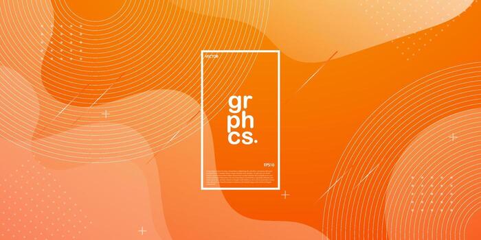 Bright yellow pink and orange gradient illustration background dynamic with simple wave style. cool design.Eps10 vector