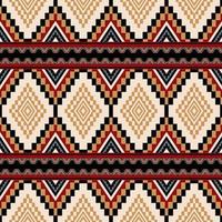 Ethnic tribal geometric pattern. Aztec Kilim geometric square diamond stripes seamless pattern background. Southwest pattern use for fabric, textile, home decoration elements, upholstery, wrap. vector