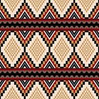 Ethnic tribal geometric pattern. Aztec Kilim geometric square diamond stripes seamless pattern background. Southwest pattern use for fabric, textile, home decoration elements, upholstery, wrap. vector