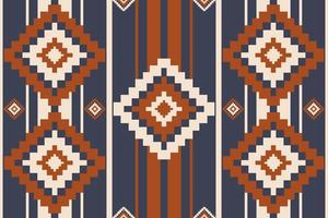 Ethnic geometric pattern. Geometric square diamond stripes seamless pattern background. Ethnic southwest pattern use for fabric, textile, home decoration elements, upholstery, wrapping. vector