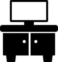 Tv Stand Vector Icon