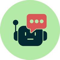 icono de vector de chatbot