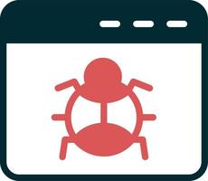 Browser Bug Vector Icon