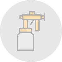 Spray Paint Gun Vector Icon Design