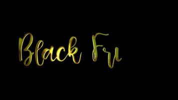 Black Friday Gold Handwriting Text Animation. Add Luxury to Presentations, Videos, and Social Media with Hand-drawn, Precision Animations. Green Screen Background. video
