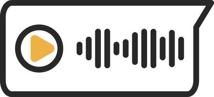 Voice Message Vector Icon Design