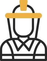 Firefighter Vector Icon Design