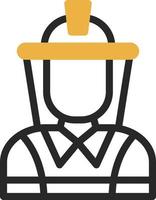 Firefighter Vector Icon Design