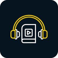 Audiobook Vector Icon Design