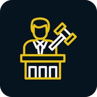 Judge Vector Icon Design