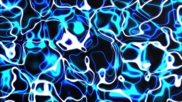 Neon abstract organic shape background. Seamless looping video