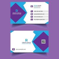 Vector Modern Corporate and Clean Business Card Template