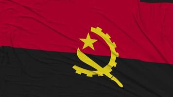 angola bandera paño quitando desde pantalla, 3d representación, croma llave, luma mate selección video