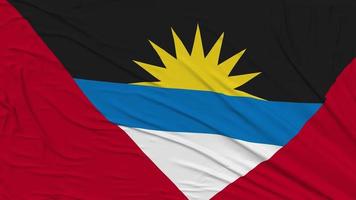 Antigua und Barbuda Flagge Stoff entfernen von Bildschirm, Einleitung, 3d Wiedergabe, Chroma Taste, Luma matt video