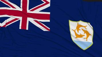 Anguilla Flag Cloth Removing from Screen, 3D Rendering, Chroma Key, Luma Matte Selection video