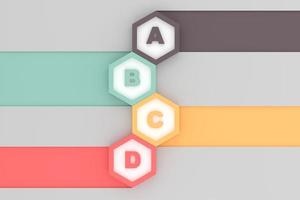 infographics for set of colorful hexagon buttons, banner design as set. photo