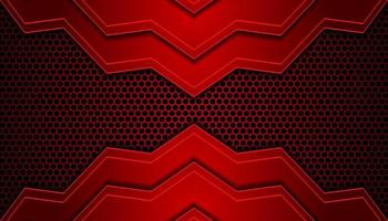 Abstract dark Red Futuristic Gaming Background with a hexagon pattern , dark Red geometric background  for banner or Offline stream, gaming background template vector