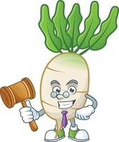 Daikon cartoon character style vector