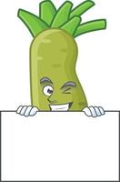 Wasabi cartoon character vector