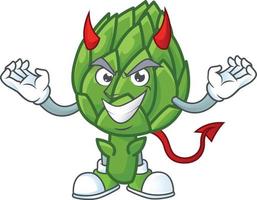 Artichoke cartoon character style vector