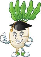 Daikon cartoon character style vector