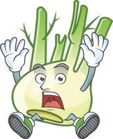 Fennel cartoon character vector