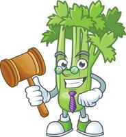 Happy celery plant cartoon character vector