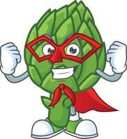 Artichoke cartoon character style vector