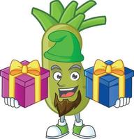 Wasabi cartoon character vector