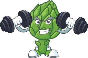 Artichoke cartoon character style vector