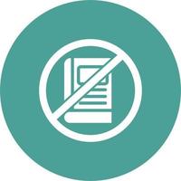 No Education Vector Icon