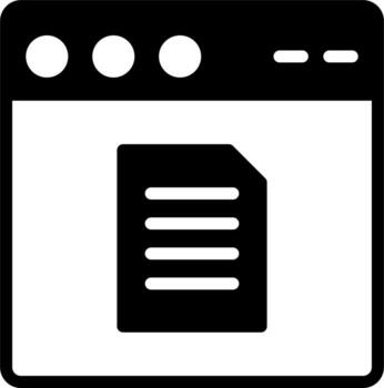 Web Browser Vector Icon