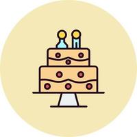 Wedding cake Vector Icon