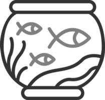 Fish Bowl Vector Icon